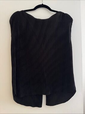 Zara Black Pleated Blouse